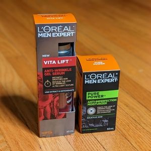 L'Oreal Men's Skincare Anti Wrinkle Serum Imperfection Moisture Package Repair